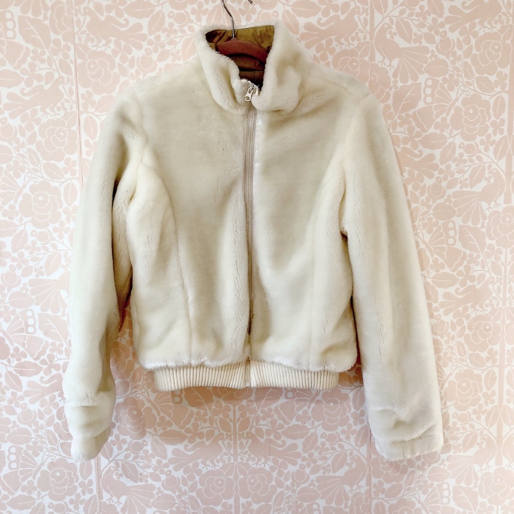 Super Soft White Faux Fur Jacket